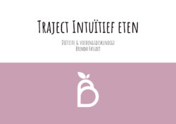 Traject Intuïtief eten (12 online/fysieke consultaties)